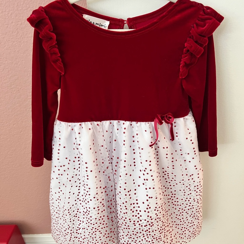 Rare Editions Red and White Dress